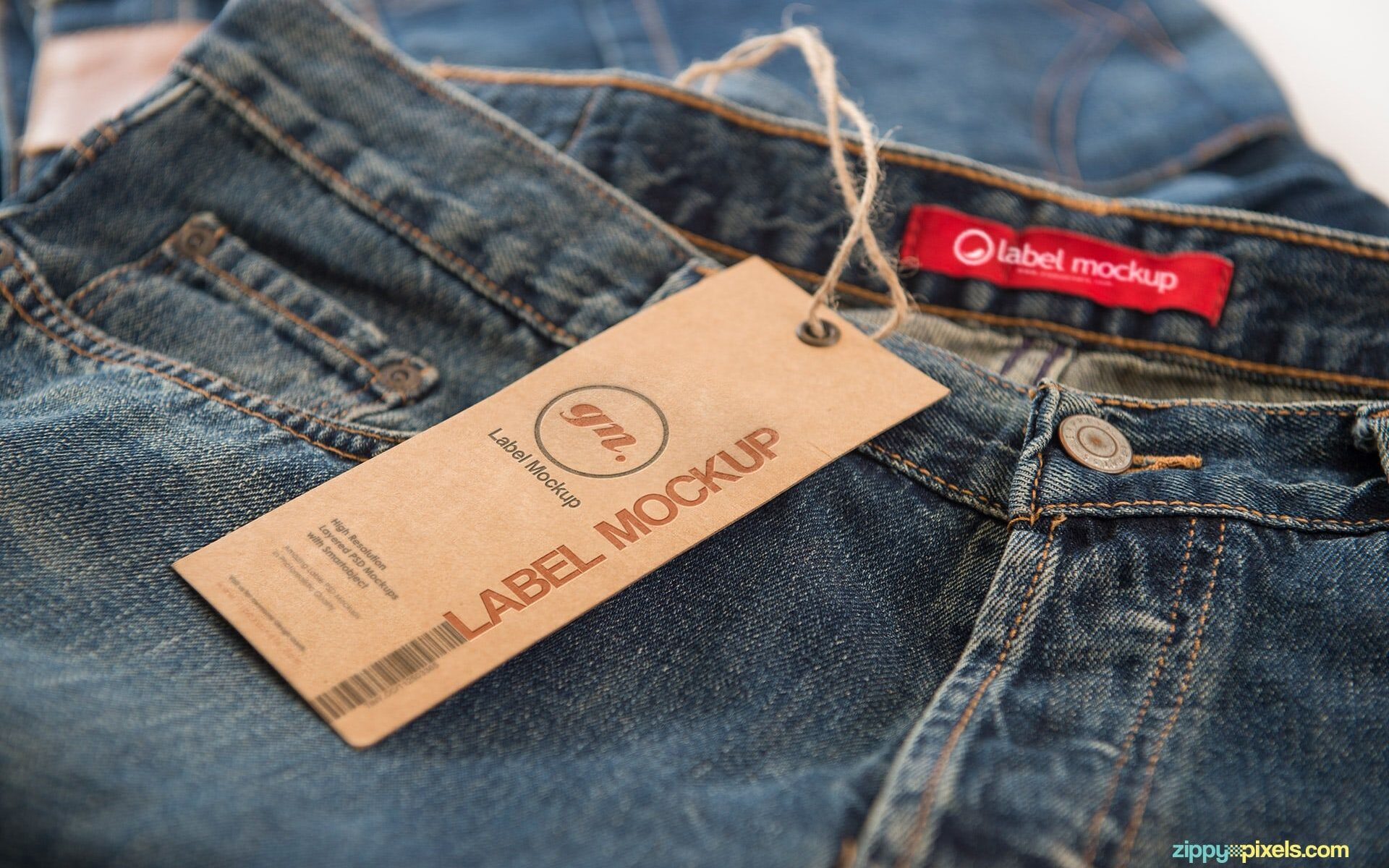 Custom jeans tags