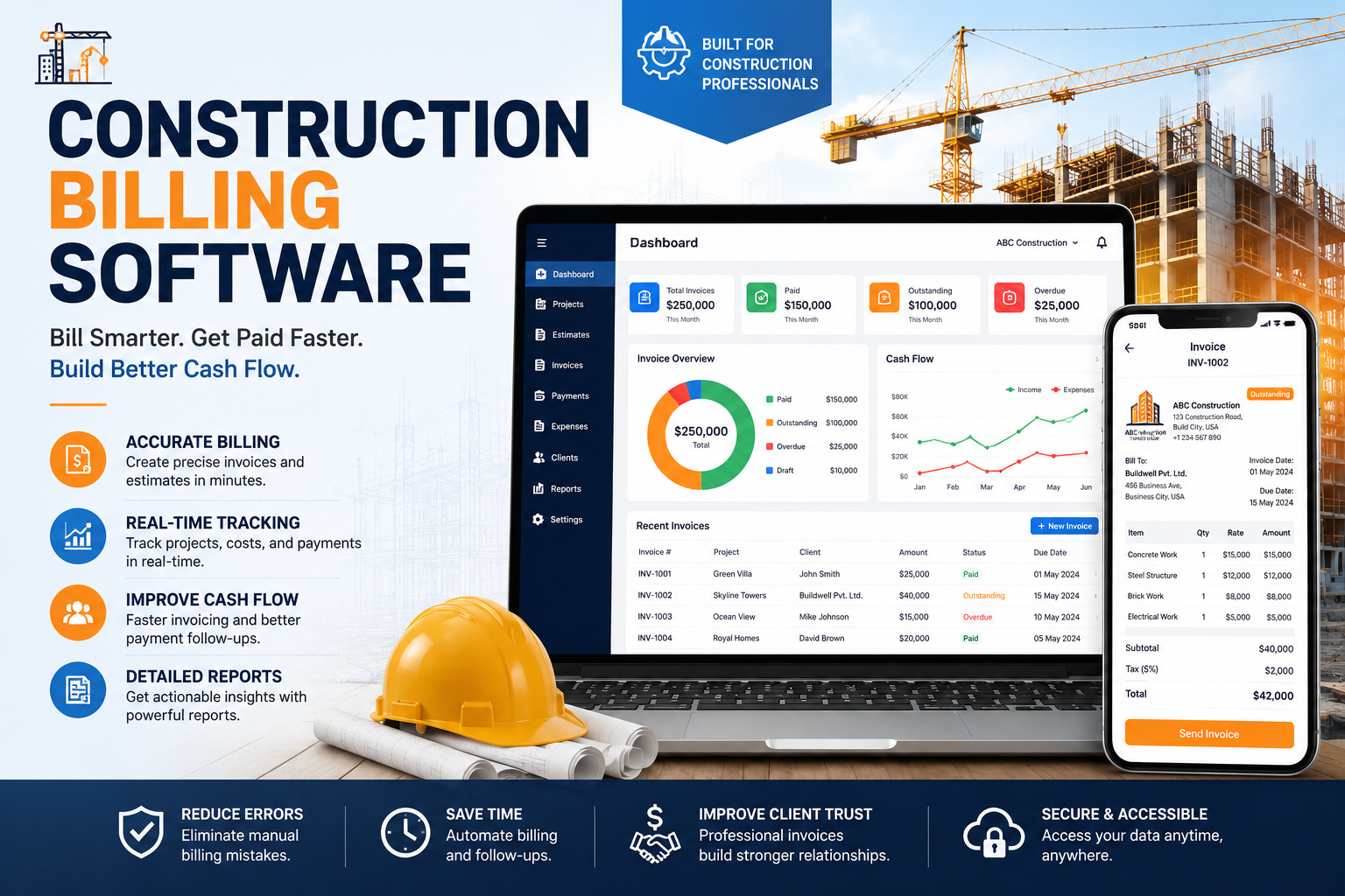 Construction Billing Software: Benefits, Costs, and Must-Have Features