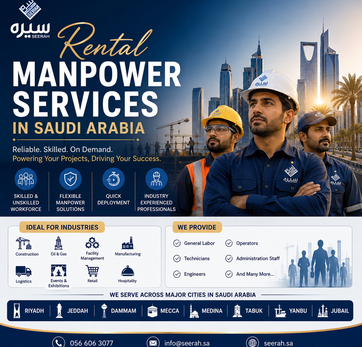 Rental Manpower Services in Saudi Arabia