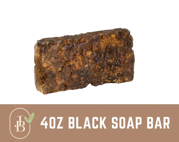 Raw African Black Soap 4 oz.
