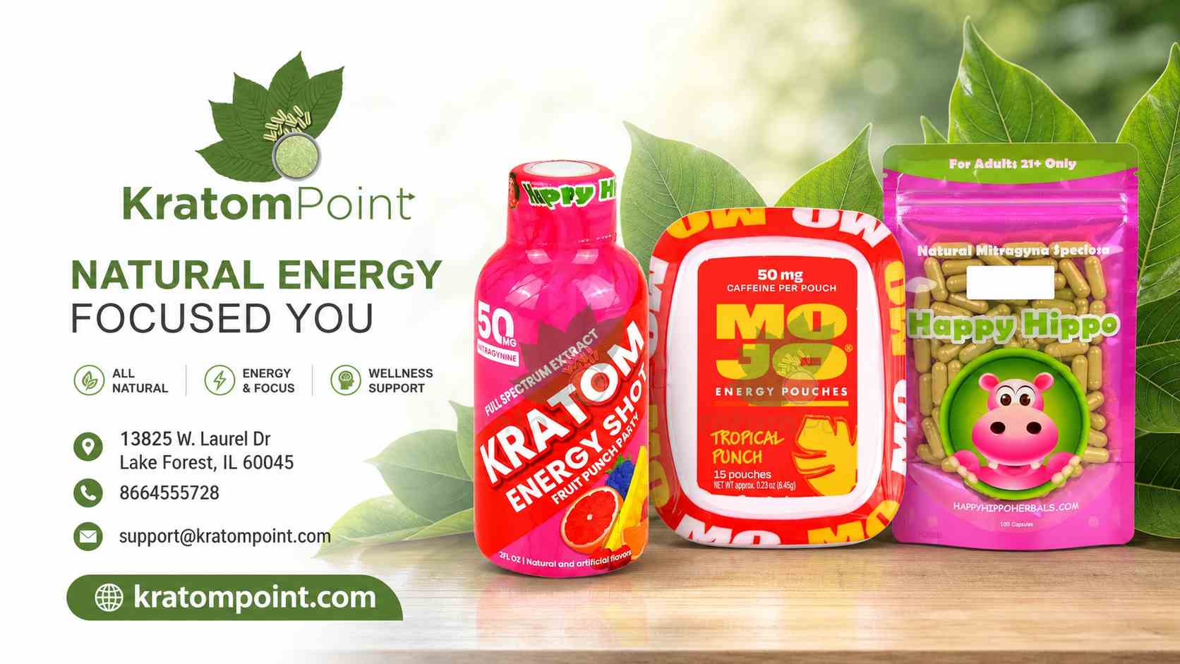 happy hippo kratom mojo energy pouches Kratom Brands dozo perks